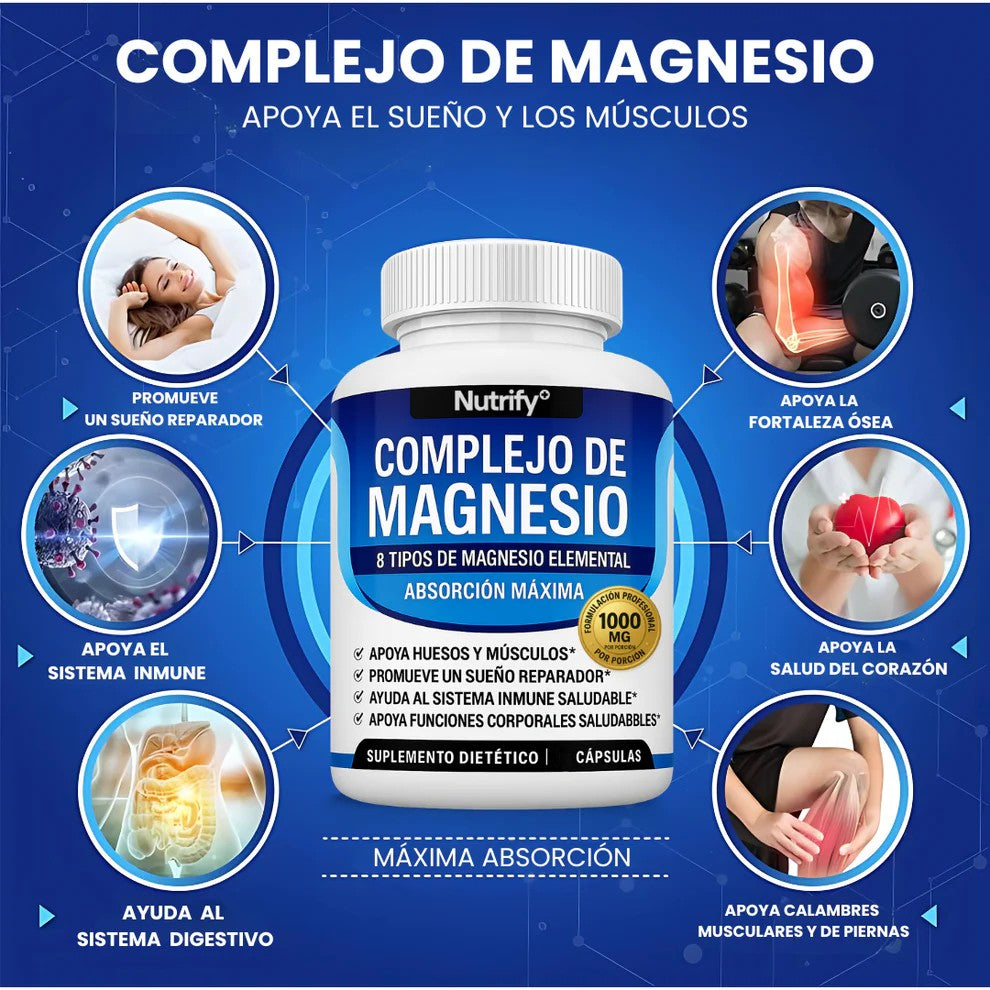 2x1 Magnesio Complex - XL 60 capsulas de Blandas