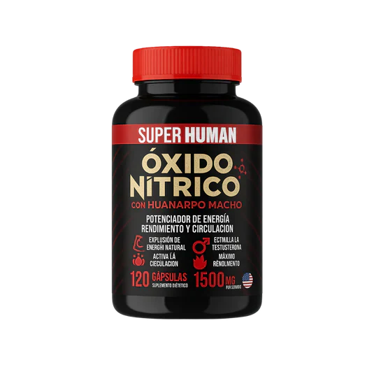 2x1 Óxido Nítrico™ – XL 120 Cápsulas por envase de Óxido Nítrico con Huanarpo para Energía, Potencia y Rendimiento. Importado EE.UU 🇺🇸